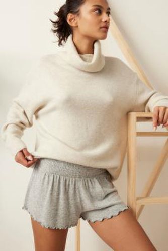 Cosy Lettuce-Edge Shorts - Dark Grey S at Urban Outfitters - Out From Under - Modalova