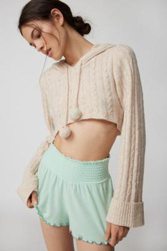 Cosy Lettuce-Edge Shorts - Mint S at Urban Outfitters - Out From Under - Modalova