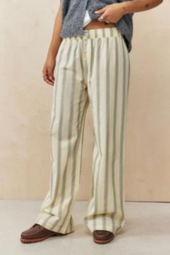 Stripe Straight-Leg Trousers - S at Urban Outfitters - BDG - Modalova