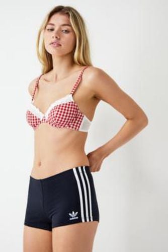 Stripes Micro Shorts - Black S at Urban Outfitters - adidas - Modalova