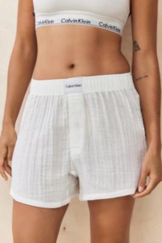 Textured Boxer Shorts - White M at Urban Outfitters - Calvin Klein - Modalova