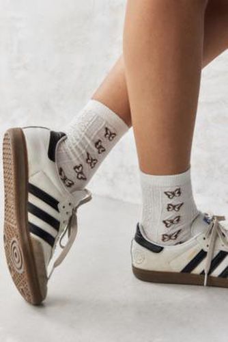Stitched Butterfly Socks - White at Urban Outfitters - Out From Under - Modalova