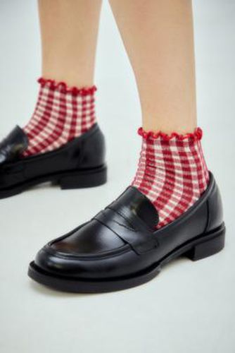 Gingham Lettuce Edge Socks - Red at Urban Outfitters - Out From Under - Modalova