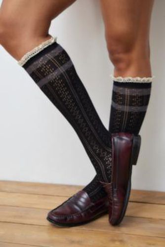 Varsity Pointelle Knit Knee High Socks - at Urban Outfitters - Out From Under - Modalova