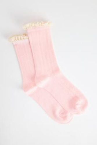 UO Pointelle Frill Socks - at - Urban Outfitters - Modalova