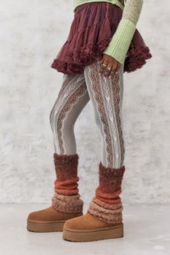 Fuzzy Ombre Leg Warmers - Brown at Urban Outfitters - Out From Under - Modalova