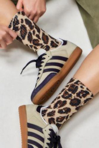 Leopard Print Socks - Brown at Urban Outfitters - Out From Under - Modalova