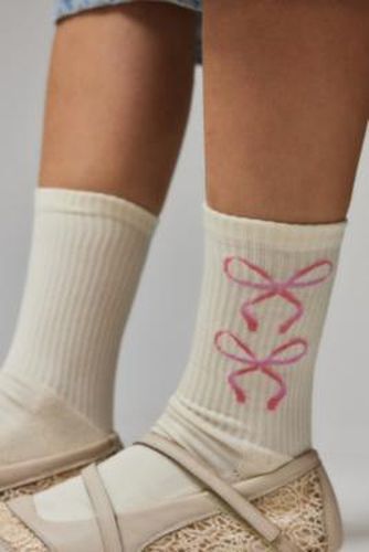 Double Bow Print Socks - Ivory at Urban Outfitters - Out From Under - Modalova
