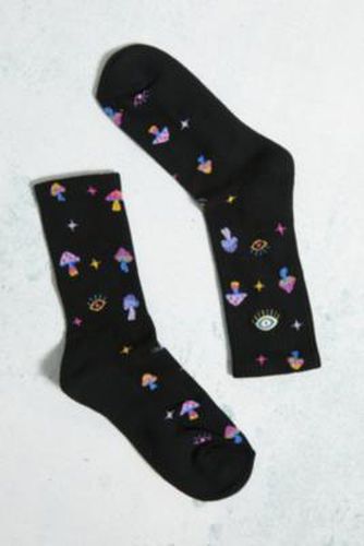 Trippy Mushroom Socks - Black at Urban Outfitters - Out From Under - Modalova