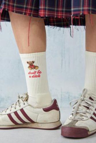 Don't Be A D*ck Bear Socks - Cream at Urban Outfitters - Out From Under - Modalova