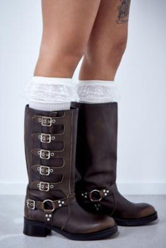 Lace Trim Knee-High Socks - White at Urban Outfitters - Out From Under - Modalova