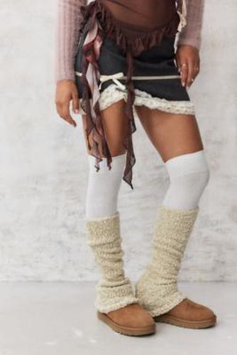 Extra-Long Glitter Leg Warmers - Cream at Urban Outfitters - Out From Under - Modalova