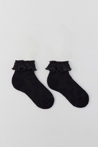 Pearl Ruffle Socks - Black at Urban Outfitters - Out From Under - Modalova