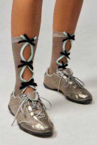 Cut-out Bow Glitter Socks - Neutral at Urban Outfitters - Out From Under - Modalova