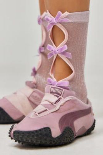 Cut-out Bow Glitter Socks - Pink at Urban Outfitters - Out From Under - Modalova