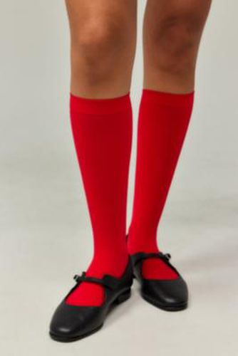 Sheer Knee High Socks - Red at Urban Outfitters - Out From Under - Modalova