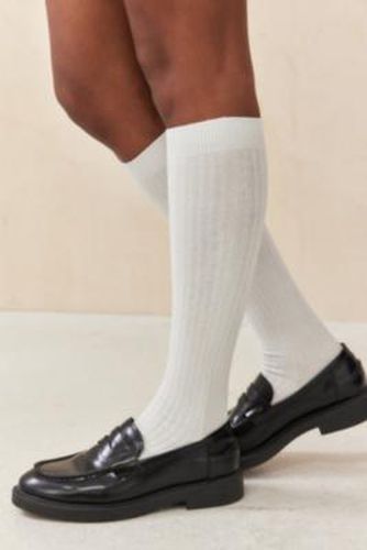 Ribbed Knee High Socks - White at Urban Outfitters - Out From Under - Modalova