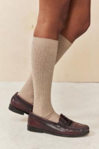 Ribbed Knee High Socks - Neutral at Urban Outfitters - Out From Under - Modalova
