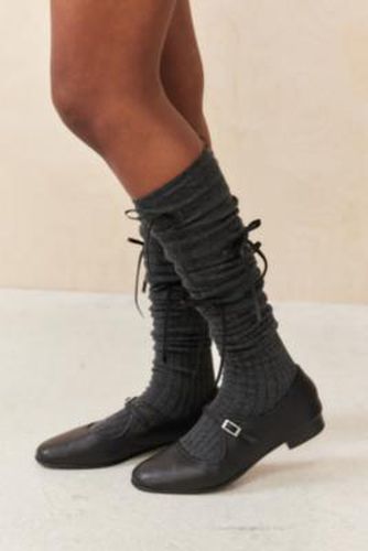Bow Slouchy Knee High Socks - Grey at Urban Outfitters - Out From Under - Modalova