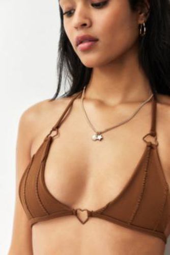 Heart Of Gold Bikini Top - Brown M/L at Urban Outfitters - Out From Under - Modalova