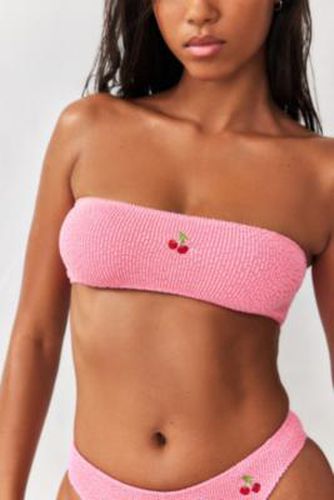 UO Seamless Bandeau Bikini Top - Pink S at - Urban Outfitters - Modalova