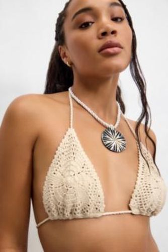 Crochet Triangle Bikini Top - S at Urban Outfitters - Out From Under - Modalova