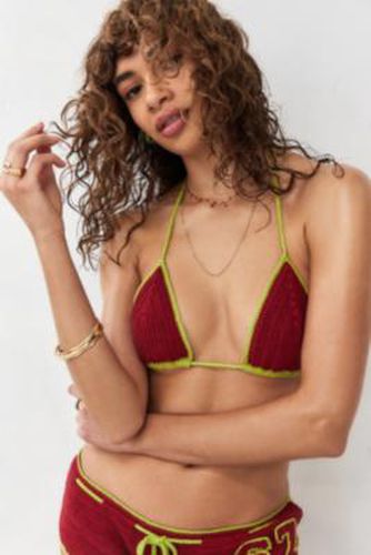 Miley Knitted Bikini Top - Red L at Urban Outfitters - Out From Under - Modalova
