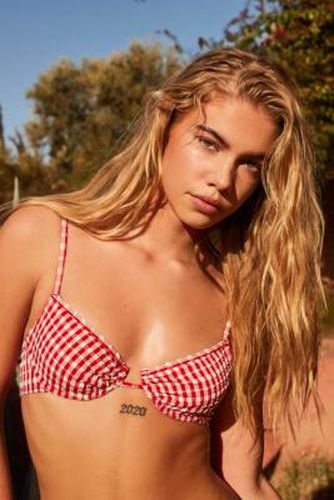 Gingham Underwired Bikini Top - S at Urban Outfitters - Out From Under - Modalova