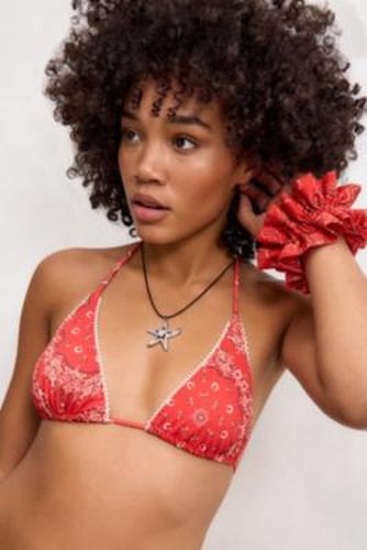 Billy Bandana Triangle Bikini Top - S at Urban Outfitters - Out From Under - Modalova