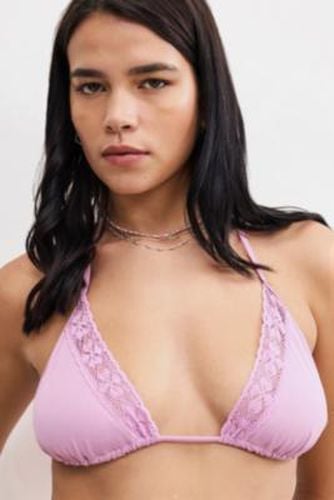 Sally Crochet-Trim Bikini Top - XS at Urban Outfitters - Out From Under - Modalova