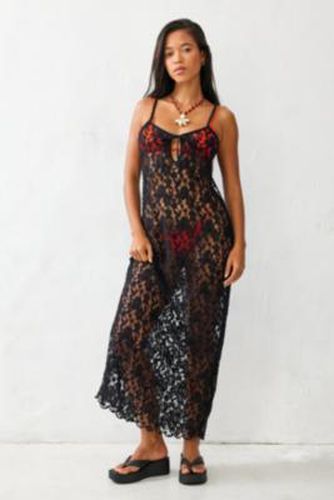 UO Luna Lace Maxi Dress - Black XS at - Urban Outfitters - Modalova