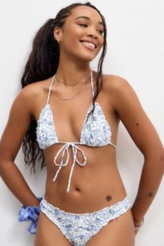 Prisha Flower Bikini Top - S at Urban Outfitters - Motel - Modalova