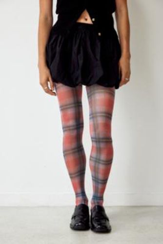 Tartan Print Tights - Red at Urban Outfitters - Out From Under - Modalova