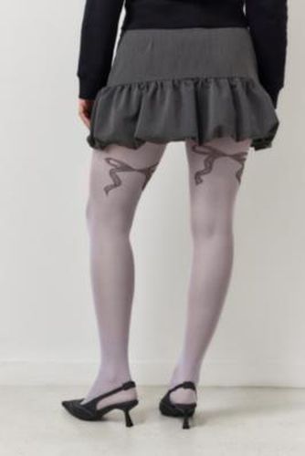 Bow Placement Tights - Lilac at Urban Outfitters - Out From Under - Modalova