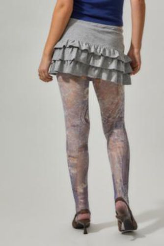 Denim Printed Floral Tights at Urban Outfitters - Out From Under - Modalova