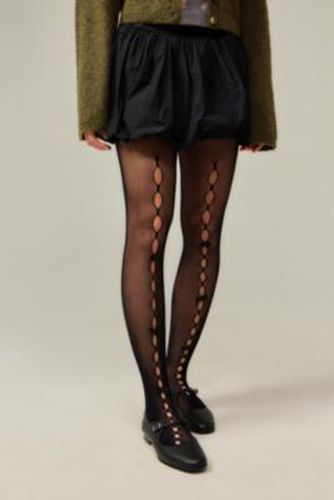 Bow Cut-Out Tights - Black at Urban Outfitters - Out From Under - Modalova