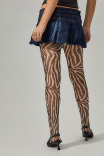 Zebra Print Tights S/M at Urban Outfitters - Out From Under - Modalova