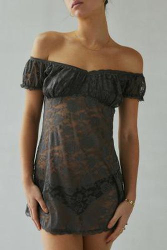 Velma Lace Dress - Washed Black S at Urban Outfitters - Out From Under - Modalova