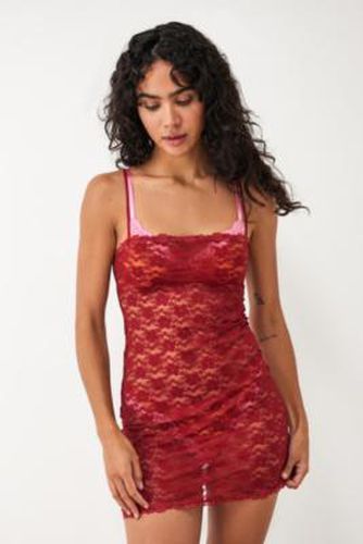 Stretch Lace Slip Dress - Red L at Urban Outfitters - Out From Under - Modalova