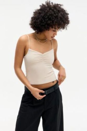 Luna Ruched-Front Cami - XS at Urban Outfitters - Silence + Noise - Modalova