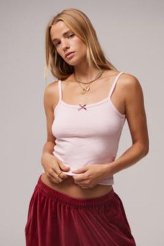 Corey Bow Cami Top - Pink XS at Urban Outfitters - Kimchi Blue - Modalova