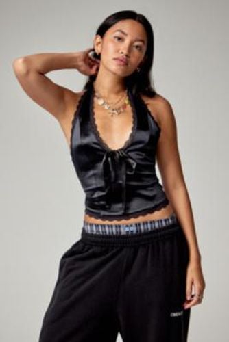 Farrah Halterneck Top - Black XS at Urban Outfitters - Kimchi Blue - Modalova