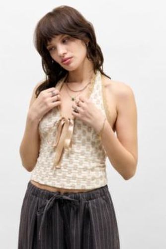 Farrah Halter Top - Neutral XS at Urban Outfitters - Kimchi Blue - Modalova