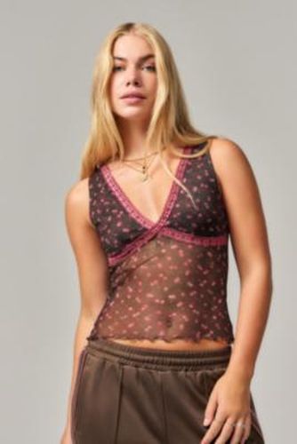 Mariana Mesh Top - XS at Urban Outfitters - Kimchi Blue - Modalova