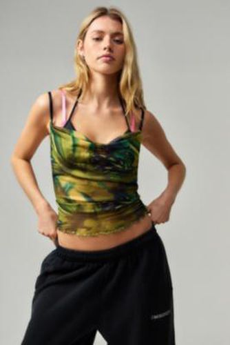 UO Candy Double-Layer Halterneck Top - Green L at - Urban Outfitters - Modalova