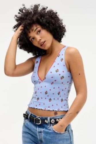 Verity Shirred Floral Print Top - XS at Urban Outfitters - Kimchi Blue - Modalova