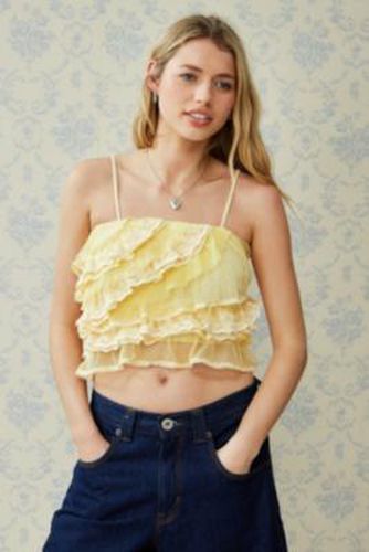 UO Sunny Days Ruffle Cami - XS at - Urban Outfitters - Modalova