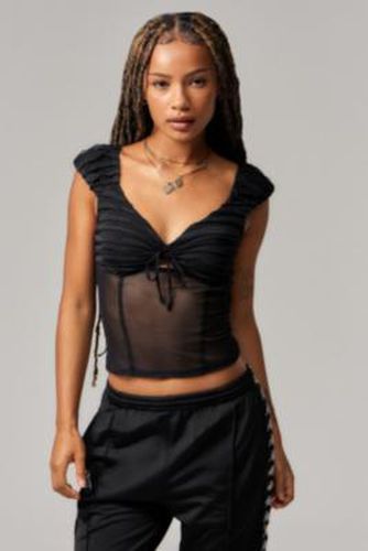 Dalilah Mesh Blouse - XS at Urban Outfitters - Kimchi Blue - Modalova