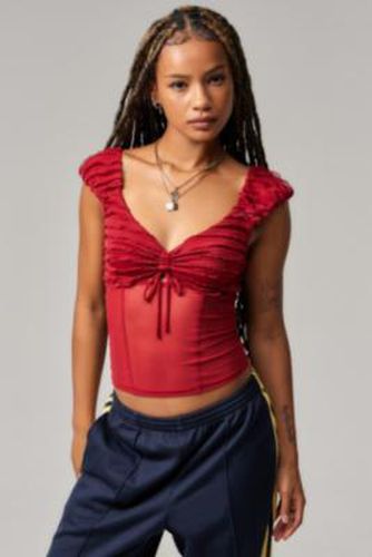 Dalilah Mesh Blouse - XL at Urban Outfitters - Kimchi Blue - Modalova