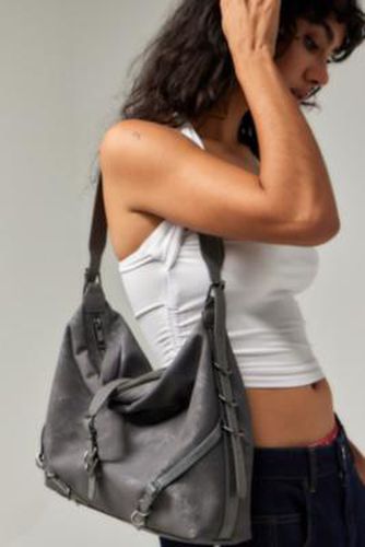 UO Hayden Faux Leather Shoulder Bag - Grey at - Urban Outfitters - Modalova
